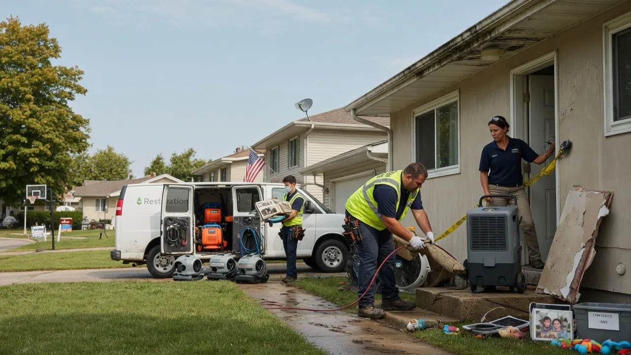 Water Damage Restoration in New Holland, IL near me